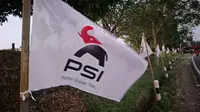 Logo baru Partai Solidaritas Indonesia (PSI). (Liputan6.com/Fajar Abrori)