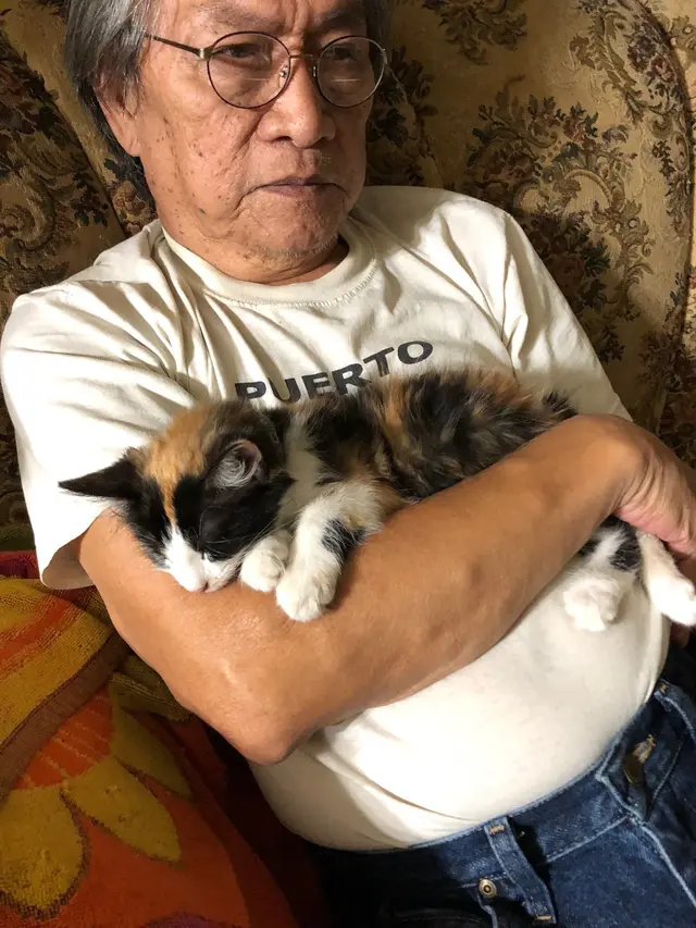 7 potret kedekatan ayah dan kucing