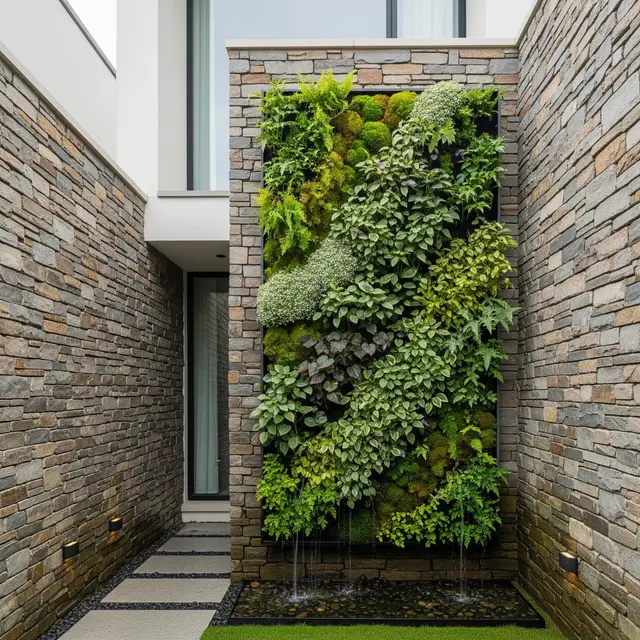Inspirasi Rumah Batu Alam Modern untuk Lahan Sempit