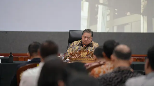 Menteri Koordinator Bidang Perekonomian Airlangga Hartarto dalam Diseminasi Perundingan IEU-CEPA, di Jakarta, Jumat (13/6/2025). (Dok Kemenko Perekonomian)