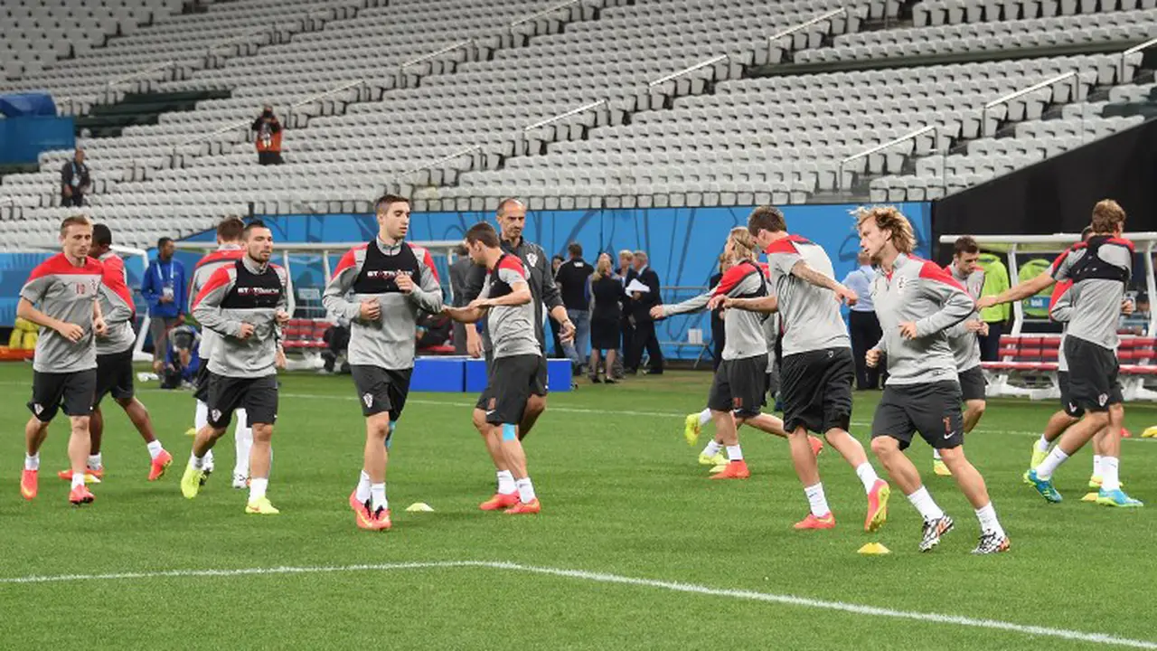 Latihan Timnas Kroasia