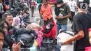 Pemudik sudah memadati Terminal Kalideres sebelum cuti bersama Lebaran 2023 dimulai. (Liputan6.com/Angga Yuniar)