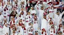 Di final, Qatar akan melawan Yordania. (KARIM JAAFAR/AFP)