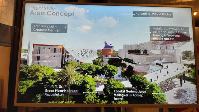 Konsep Halal Park akan memberikan nuansa seperti mengunjungi Makah-Madinah.