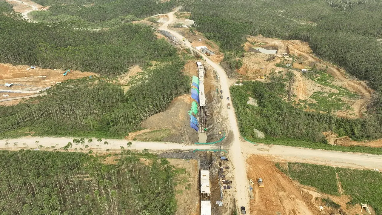 Pembangunan proyek Jalan Tol Trans Sumatera terus dilanjutkan untuk Tol Betung-Jambi ruas Bayung Lencir-Tempino Seksi 3