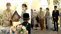 Momen akad nikah Belva Devara dan Sabrina Anggaraini yang kental dengan adat Jawa. (Sumber: YouTube/Sabrina Anggraini)