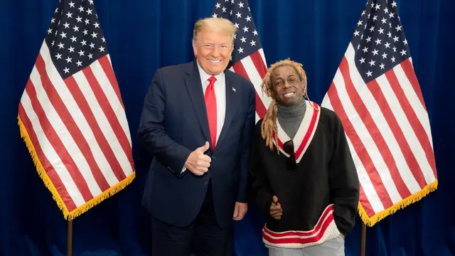 Lil Wayne dan Donald Trump. (Twitter/ LilTunechi)