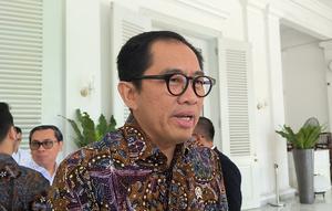 Wakil Menteri Perindustrian (Wamenperin) Faisol Riza&nbsp;di Balai Kota DKI Jakarta, Rabu (15/10/2025). (Liputan6.com/Winda)