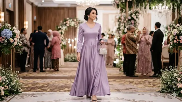 8 Tren Model Dress Simple Elegan Panjang untuk Kondangan 2026, Tampil Memukau