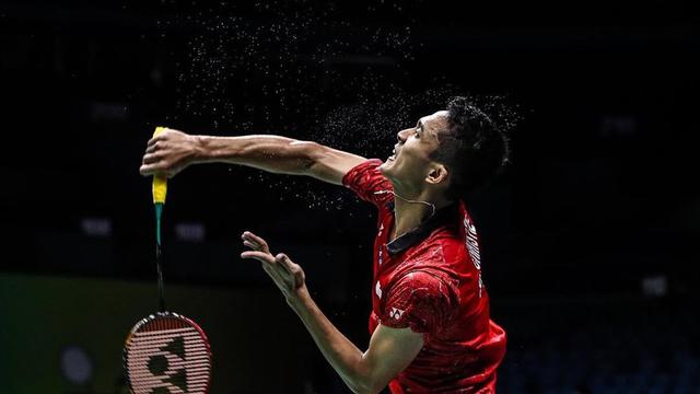 Momen Saat Jonatan Christie Sedang Bertanding Bela Indonesia