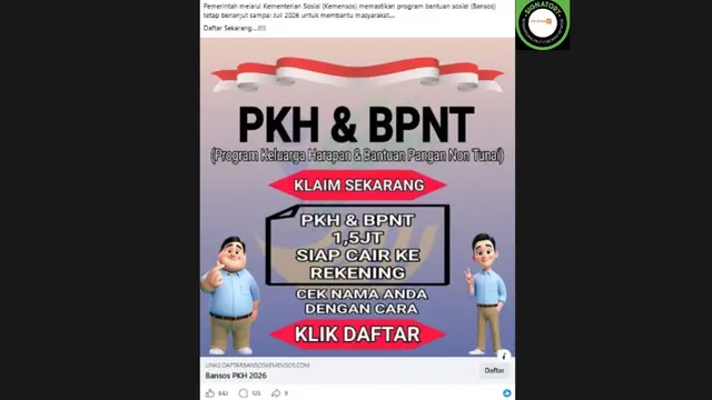 Hoaks Cek Bansos 2026 Beredar di Media Sosial, Simak Agar Tidak Tertipu