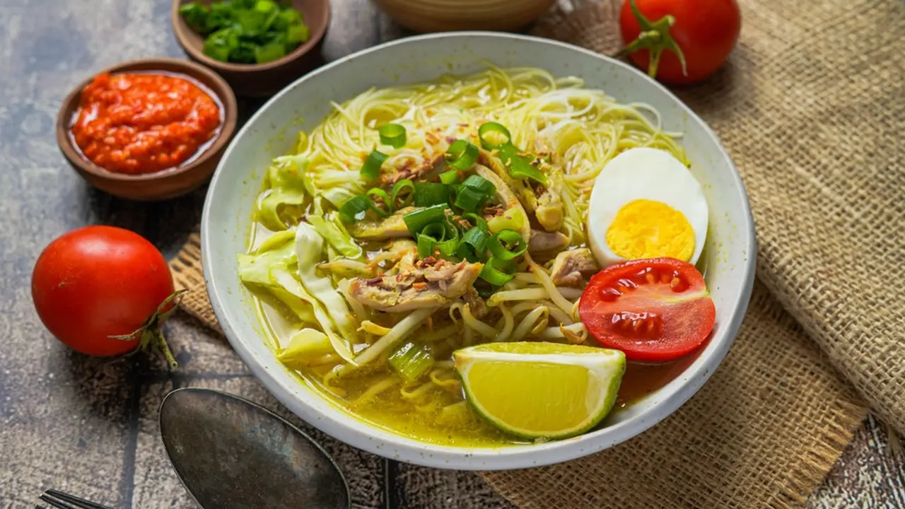 resep soto ayam lamongan
