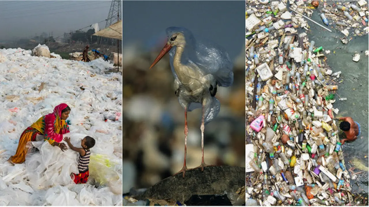 Tak hanya di Indonesia, penumpukan sampah plastik juga terjadi di beberapa negara di dunia.