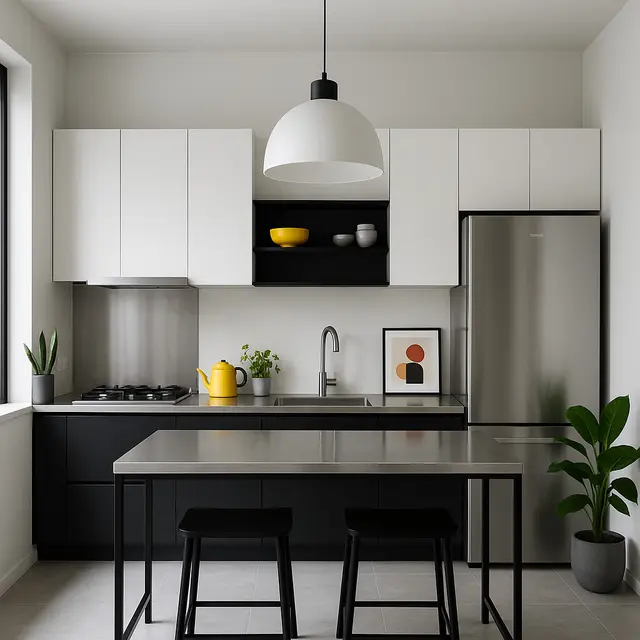Model Rumah 6x9 dengan Dapur Terbuka Idaman Ibu-ibu Muda (Image by ChatGPT)