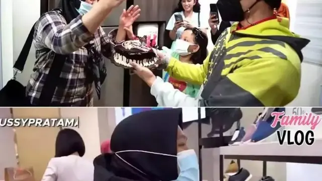 Ussy Sulistiawaty berikan hadiah ultah spesial untuk karyawan (YouTube/Ussy Andhika Official)