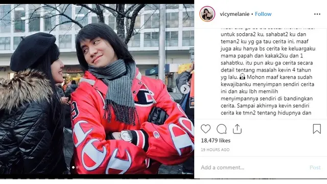 Kevin Aprilio (Foto: Instagram/@vicymelanie)