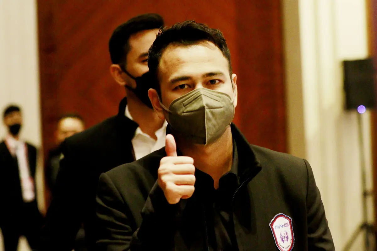 Raffi Ahmad di Kongres Tahunan PSSI 2021
