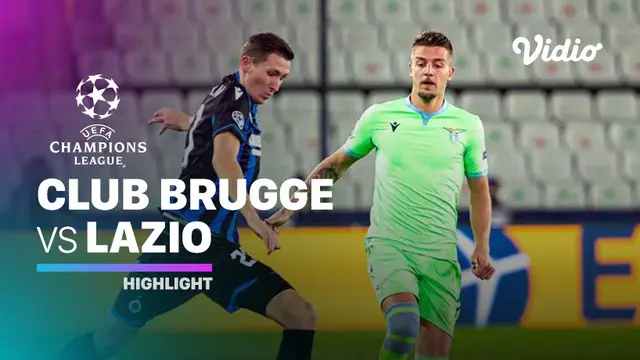 VIDEO: Highlights Liga Champions, Lazio Bermain Imbang Melawan Club Brugge