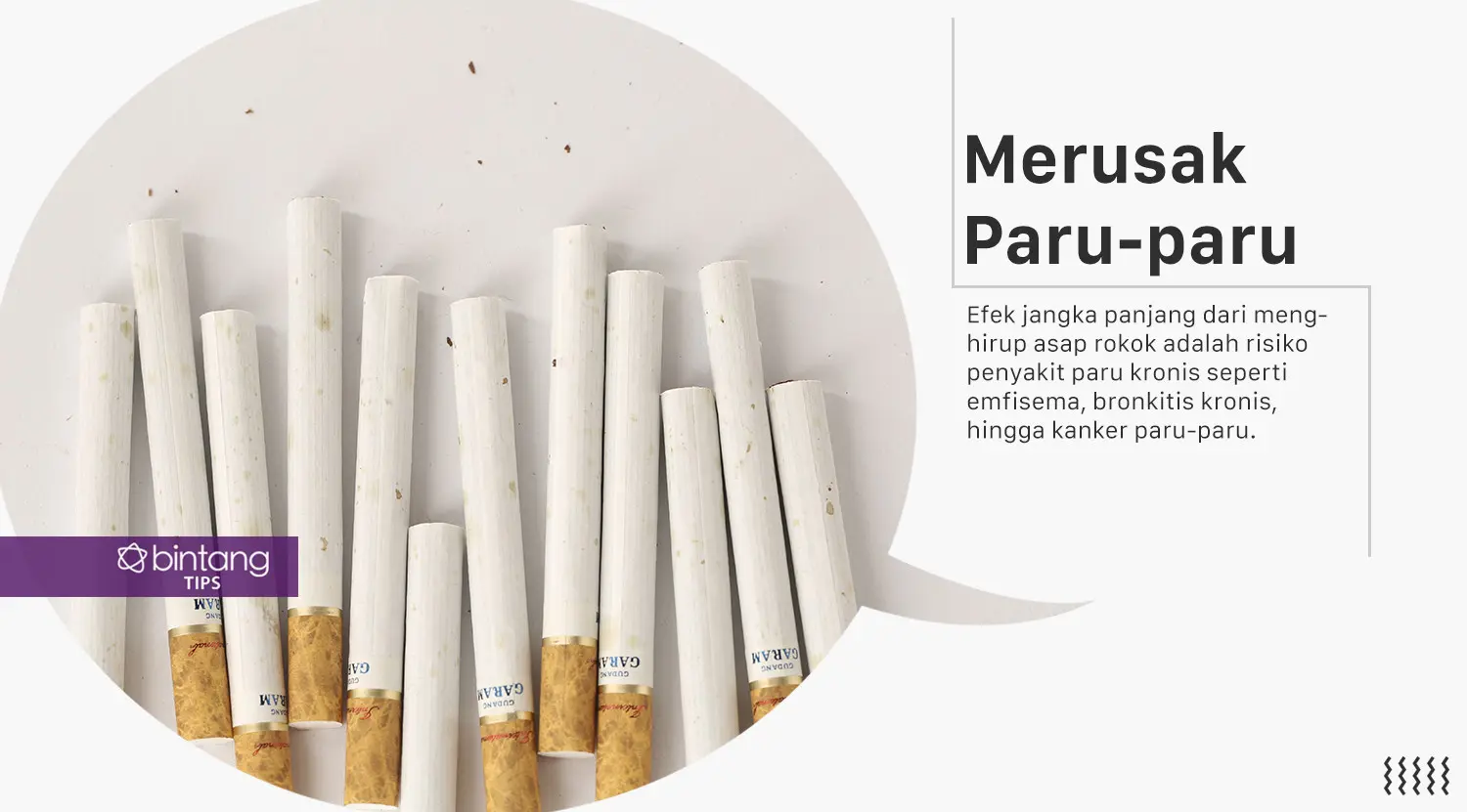 Kalau sudah tahu begini, masih mau merokok? (Foto: Daniel Kampua, Digital Imaging: M. Iqbal Nurfajri/Bintang.com)