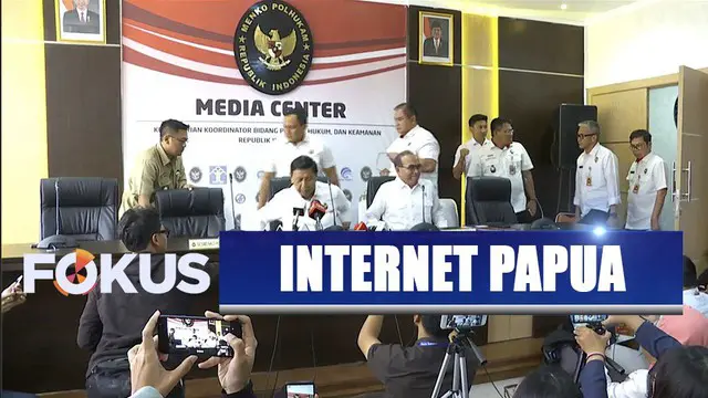 Pemerintah buka akses internet secara bertahap di Papua dan Papua Barat pada 5 September 2019.