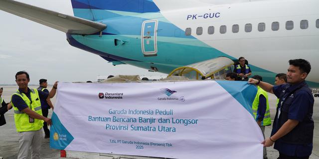 Garuda Indonesia Kirim 7 Ton Bantuan Kemanusiaan Tahap Kedua untuk Pemulihan Pascabencana Sumatera