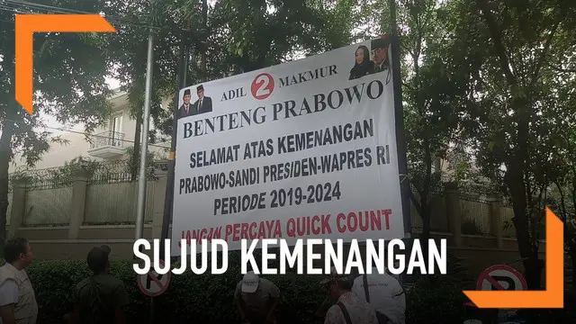 VIDEO: Persiapan Sujud Syukur Kemenangan Prabowo
