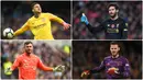 Penjaga gawang bisa dibilang adalah posisi yang memiliki tanggung jawab sangat besar sebagai tembok terakhir timnya agar tidak kebobolan. Berikut pesona 6 kiper terbaik di pentas Premier League. (Kolase foto AFP)