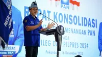 Ketua Umum Partai Amanat Nasional (PAN), Zulkifli Hasan dalam konsolidasi kader di Kalimantan Barat, Pontianak, Minggu 17 Desember 2023. (Foto: Media PAN).
