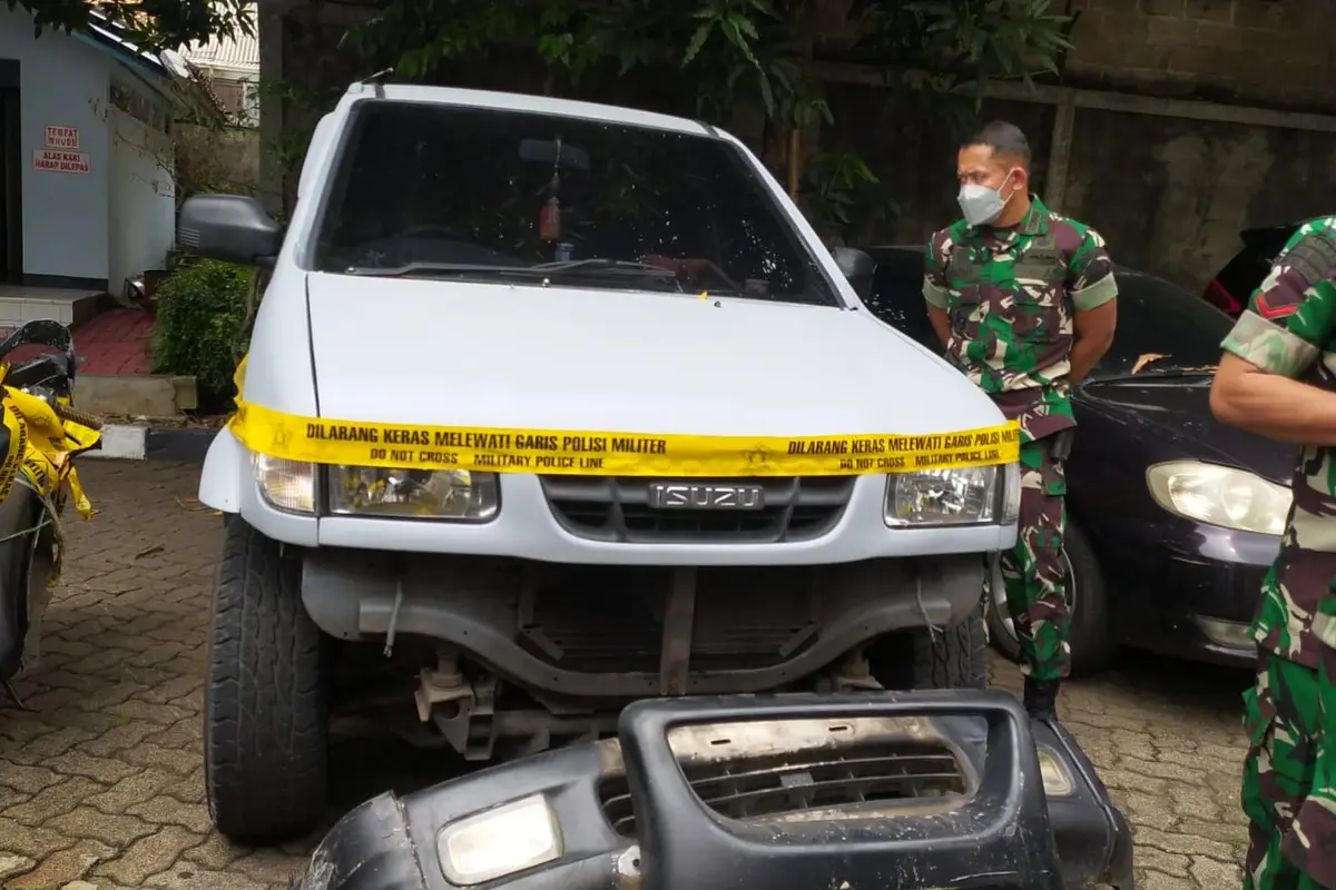 Barang bukti tabrak lari sejoli di Nagreg