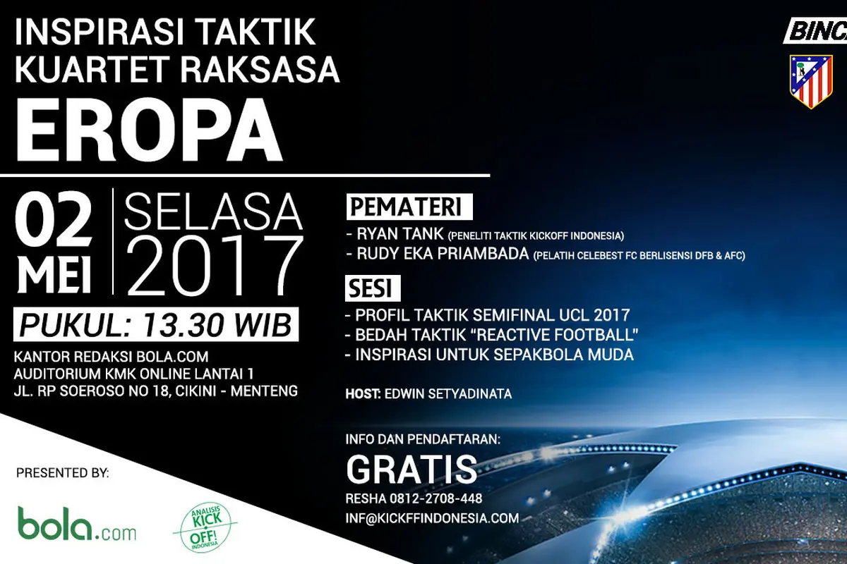 Bincang Taktik Membedah Strategi Semifinalis Liga Champions 