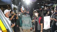 Menteri Pariwisata dan Ekonomi Kreatif Sandiaga Salahuddin Uno di MotoGP Mandalika 2022.
