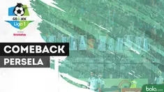 Berita video momen comeback fantastis Persela Lamongan di Gojek Liga 1 2018 bersama Bukalapak pada pekan ke-13 saat melawan Mitra Kukar, Kamis (7/6/2018).