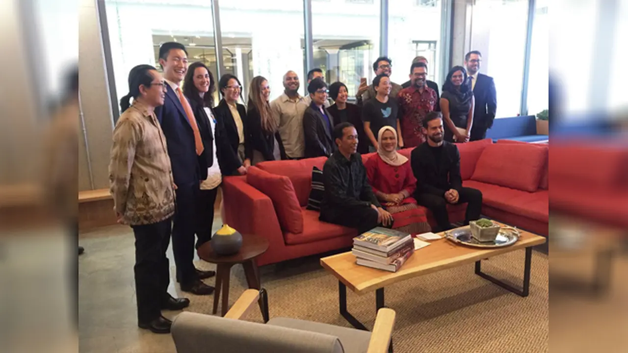 Jokowi, Iriana, dan CEO Twitter Jack Dorsey