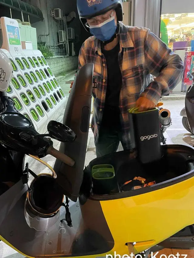 Skuter elektrik Gogoro buatan Taiwan (Kootz via TETO)
