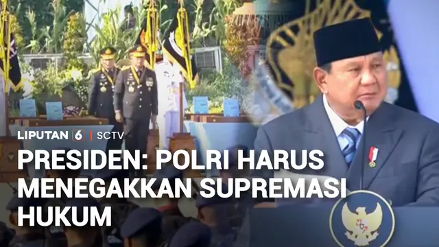 Prabowo: Polri Harus Tegakkan Supremasi Hukum Tanpa Pandang Bulu