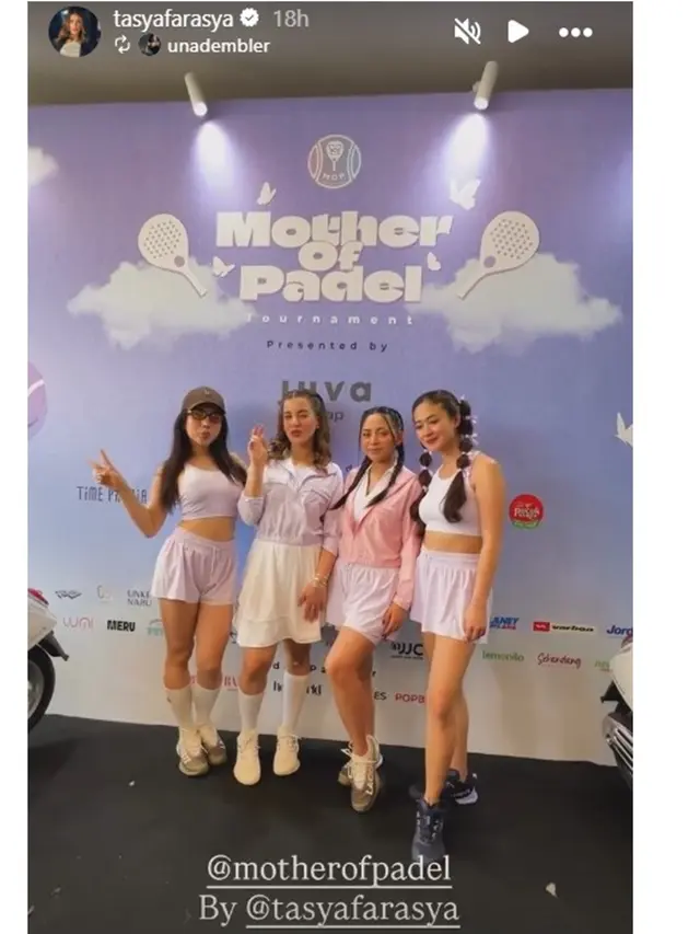 6 Potret Tasya Farasya Main Padel Bareng Rachel Vennya, Tampil Stylish dan Kompak