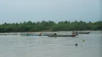 Ilustrasi – sejumlah nelayan tengah mencari ikan dan kepiting di sekitar hutan mangrove, Laguna Segara Anakan, Cilacap, Jawa Tengah. (Foto: Liputan6.com/Muhamad Ridlo)