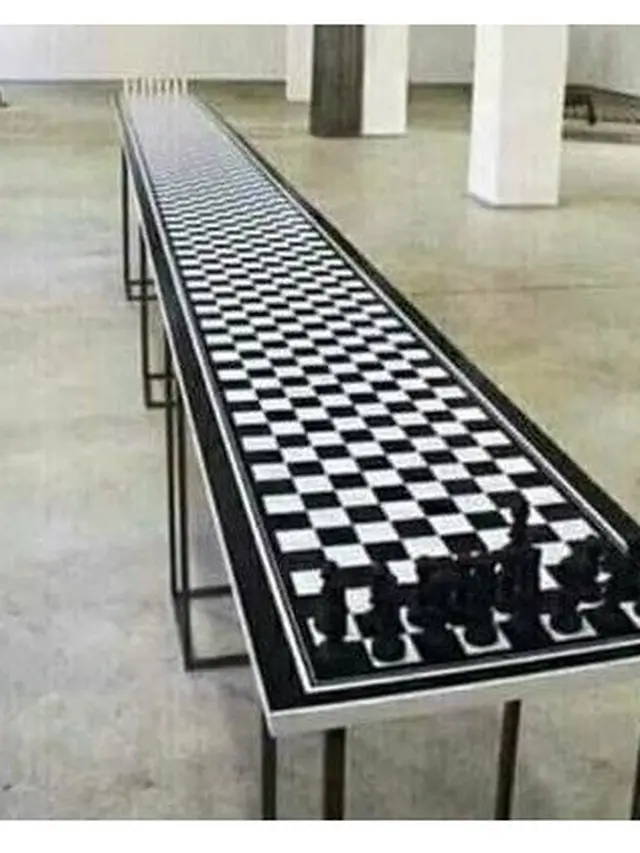 Potret Papan Catur Ini Nyeleneh Abis, Bikin Bingung Namun Kreatif