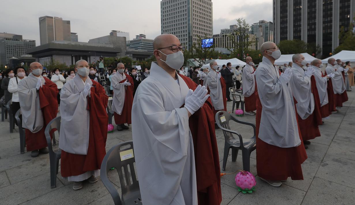 FOTO: Perayaan Ulang Tahun Buddha di Korea Selatan - Global Liputan6.com
