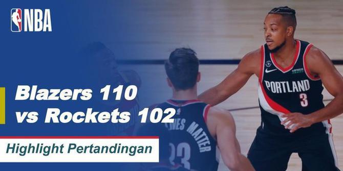 VIDEO: Highlights NBA, Portland Trail Blazers Berhasil Kalahkan Houston Rockets 110-102
