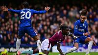 Pertandingan Chelsea melawan Burnley pada lanjutan Liga Inggris 2025/2026 di Stamford Bridge, London, Sabtu (21/2/2026). (Ben Stansall/ AFP)