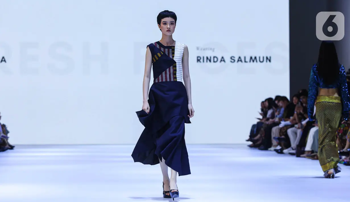 Jakarta Fashion Week (JFW) 2025 mengusung tema Future Fusion: Tradition Meets Innovation. (Liputan6.com/Angga Yuniar)