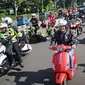 Ratusan bikers mengikuti Sunday morning ride (Sunmori) sembari mengkampanyekan road safety. (Istimewa)