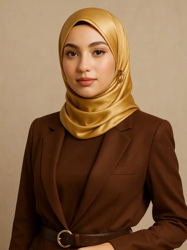 Warna Jilbab yang Cocok Dipadukan dengan Baju Coklat