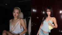 Intip gaya Rose dan Jennie BLACKPINK yang sama-sama pakai baju tidur di Paris Fashion Week (@roses_are_rosie @jennierubyjane)