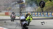 Balapan penuh drama tersaji pada MotoGP Catalunya yang berlangsung di Sirkuit Catalunia, Montmelo, Spanyol pada Minggu (17/05/2026) waktu setempat. (AFP/Daniel Ballarin)