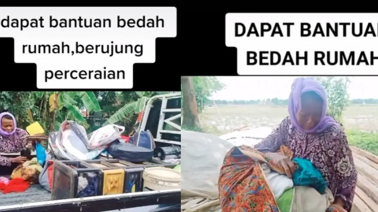 Dapat Bantuan Bedah Rumah dari Pemerintah, Wanita Ini Justru Diceraikan Suami