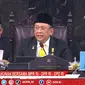 Ketua MPR Bambang Soesatyo saat Sidang Tahunan MPR 2021 di Jakarta.