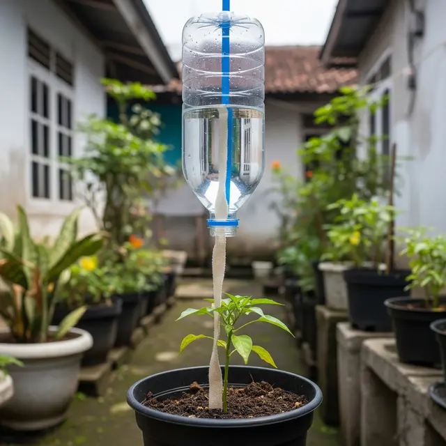 6 Cara Membuat Penyiram Tanaman Otomatis dari Botol Bekas, Praktis dan Hemat