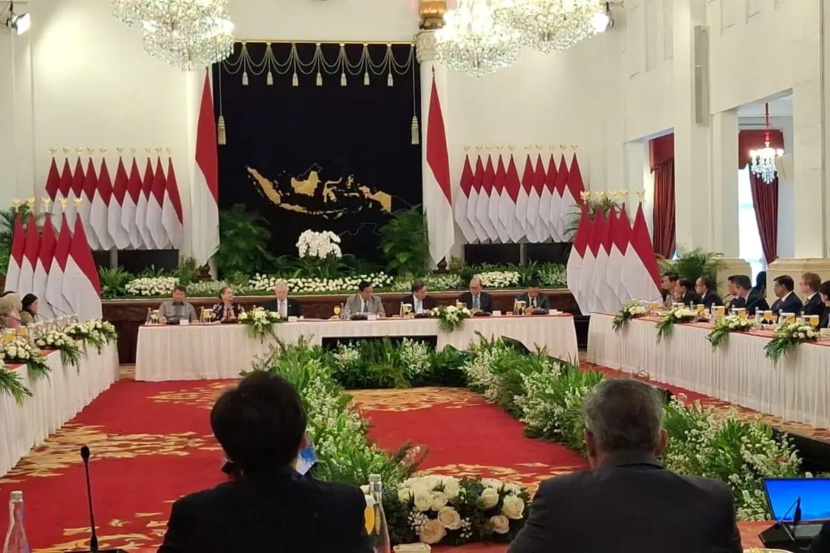 Presiden Prabowo Subianto menerima kunjungan 50 pengusaha luar negeri di Istana Negara Jakarta, Selasa (3/12/2024).